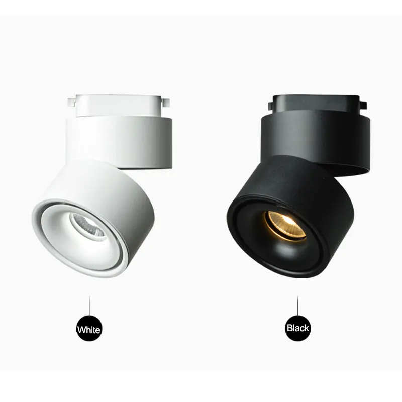 Free shipping COB led track light 7W 10W 12W 234 Wires Rail light 3 phase track spotlight for for Home Stores Shop Lighting (5)