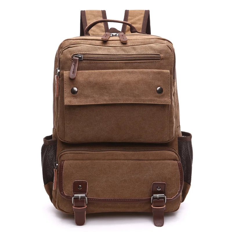 

New Canvas Bagpack Man Shoulders Laptop Backpack Outdoors Tourism Big Capacity Quality Student Bag Mochila Feminina School Bags