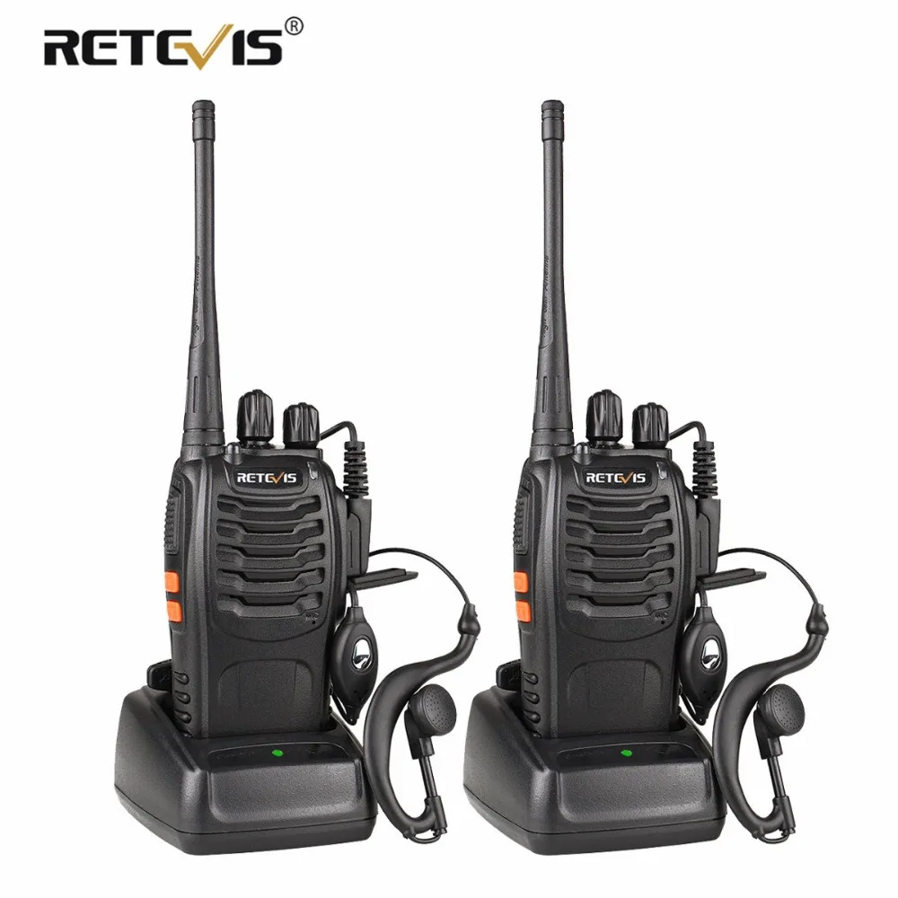 melhor H777 2 pcs Retevis Walkie Talkie UHF 400 470 mhz Rádio Amador Hf Transceiver Rádio em Dois Sentidos Comunicador USB carregamento Walkie Talkie
