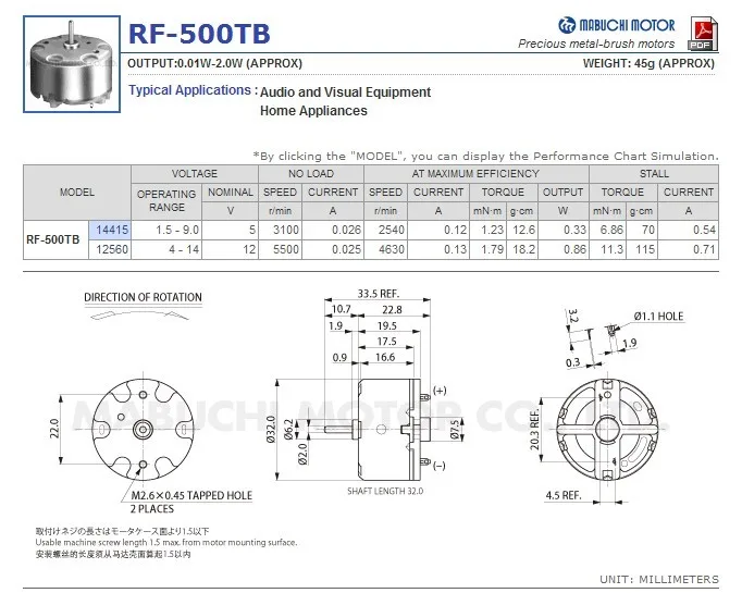 Мотор-редуктор постоянного тока с(RF-500TB-12560) мотором бытовой техники(3V выход 8 rpm) Моталка для часов DVD Мотор