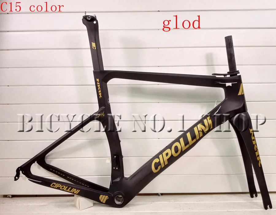 Best T1000 cipollini NK1K taiwan made Full carbon road  bike bicycle frame fork seatpost QR brake&Disc Brake XDB/DPD available 18