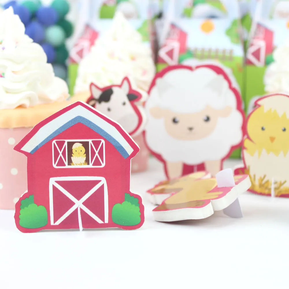 Farm Animal Theme Party Table Decoration Table Centerpiece Kids Birthday Party Supplies Decoration