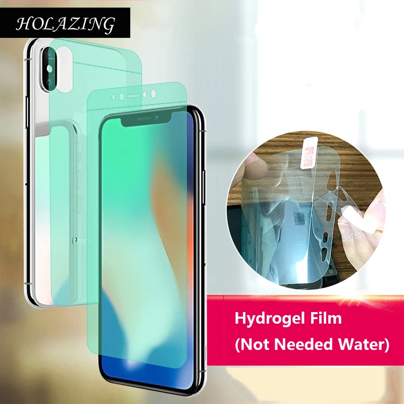 

HOLAZING New No Required Water Hydrogel Film 4D Full Coverage Screen Protector for iPhone X 5.8" AUTO Fixed Skin Layer