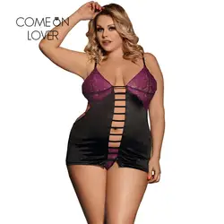 Comeonlover Nuisette Grande Taille Сексуальная атласная несколько бретели для нижнего белья эротическая одежда спинки Lenceria Sexi Para Mujer порно RI80416