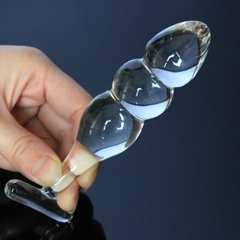 Transparent Pyrex Crystal Glass Anal Beads Mastur