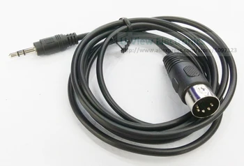 

DIN 5Pin Male Plug To 3.5MM Stereo Male Jack Plug Audio Extension Cable About 1.5M/Free DHL Shipping/100PCS
