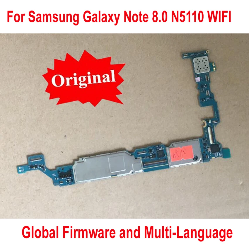 Оригинальная Рабочая глобальная прошивка материнская плата для Samsung Galaxy Note 8 0 N5110