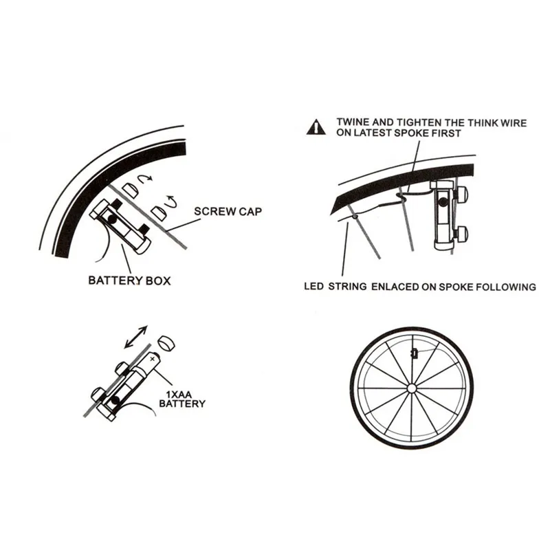 Cheap 20Led bike light Steel Light Mountain Bike Night Riding String Lights Wheel Lights cool bike accessories PC material 7 Cheap 20Led bike light Steel Light Mountain Bike Night Riding String Lights Wheel Lights cool bike accessories PC material 7