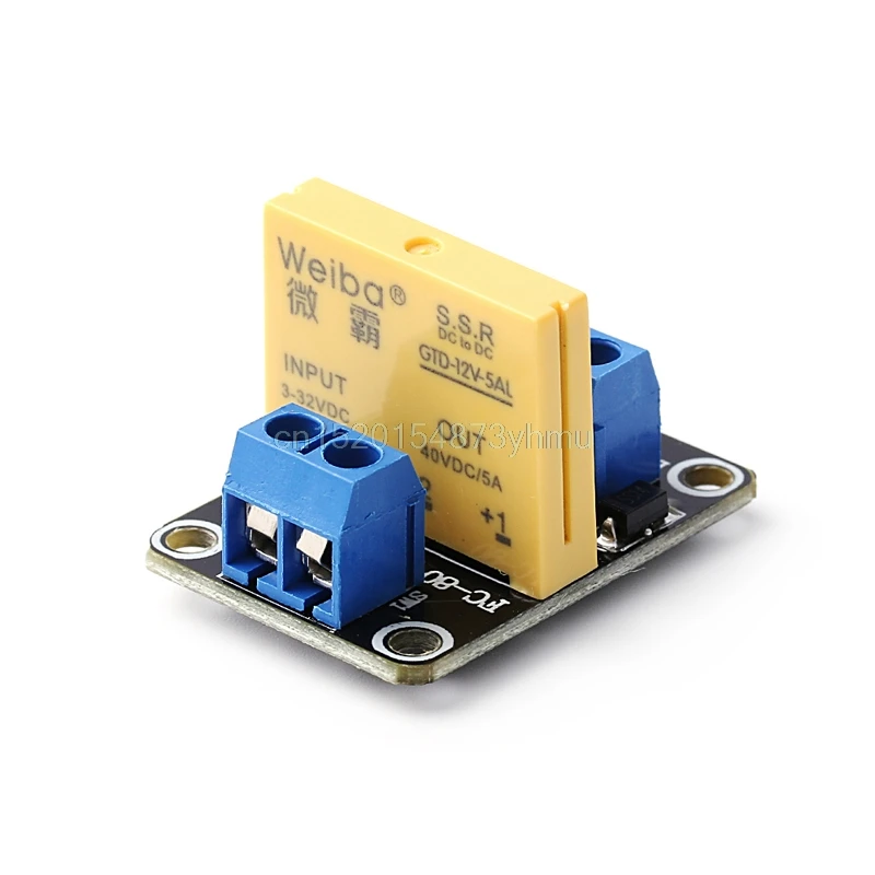 1 قطعة نيس 1 قناة ssr الحالة الصلبة إمدادات الطاقة عالية منخفضة الزناد 5a 12 فولت التتابع لاردوينو uno r3 # L057 # جديد الساخن