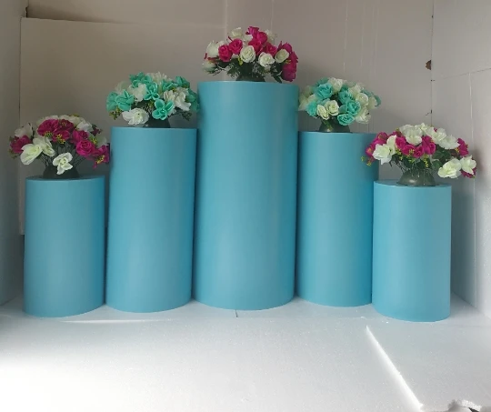 lastest Party flower stand cake candy display metal rack wedding round table cylinder Pillar columns