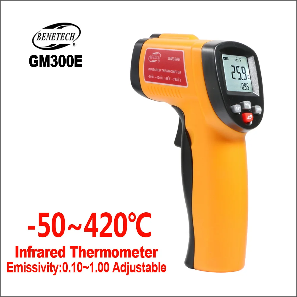BENETECH Infrared Thermometer Digital Hygrometer Temperature Sensor -50-550 ℃/-58-1022℉With Settings Laser Meter | Инструменты