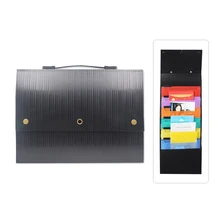 Многофункциональная подвесная папка-держатель Каскадный настенный органайзер с вешалка на ручке крючки Цветные слои 6 карманов А4 Размер