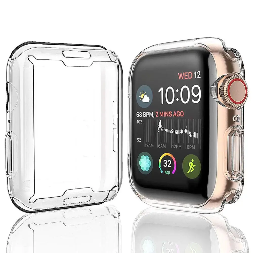 Screen Protector case For Apple Watch band 4 apple watch Case TPU Full Cover bumper for iwatch band 42mm 38mm 44mm accessories Screen Protector case For Apple Watch band 4 apple watch Case TPU Full Cover bumper for iwatch band 42mm 38mm 44mm accessories