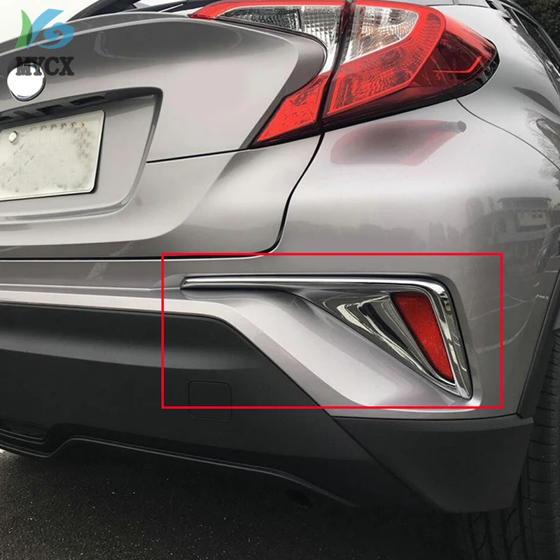 Для Toyota C-HR ЧР 2016 2017-2020 автомобиль Хром Стилизация ABS задний противотуманный