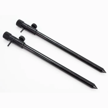 

Fishing Rod Rest Fishing Rod Rack Aluminum Alloy Two-section Telescopic Portable Ground Insert Pole Stand for Fishing Rod