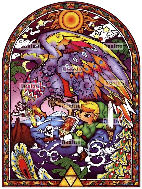 Ruxing 5D Diamond Embroidery Cartoon legend zelda Diamond Painting