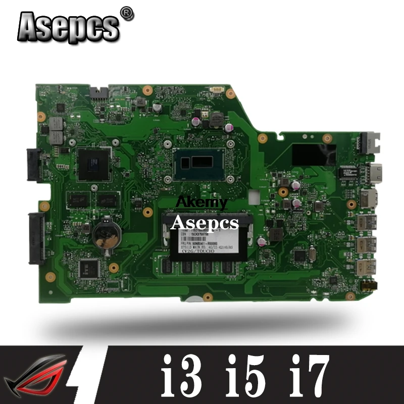 GT820M X751LD материнская плата для ноутбука For Asus X751L K751L K751LD R752L X751LK X751LN X751LJ 4 GB i3 i5