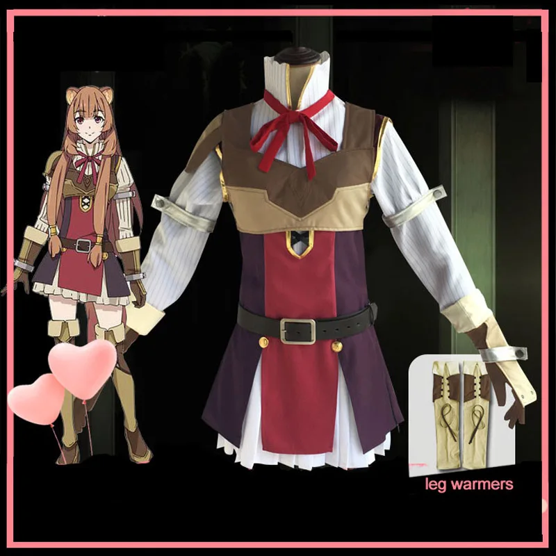 

New Anime Tate no Yuusha no Nariagari The Rising of the Shield Hero Raphtalia Cosplay Costume with wig