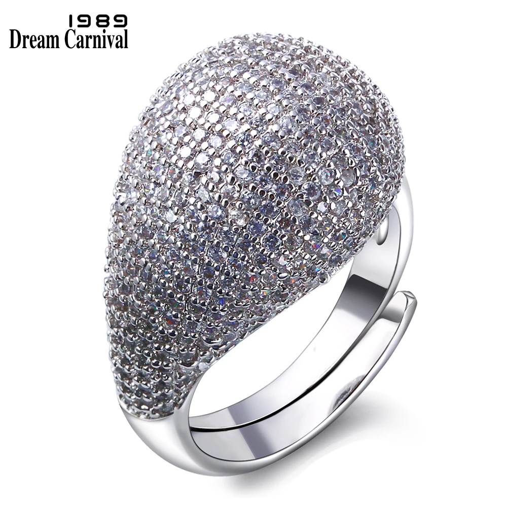 

DreamCarnival 1989 Full Zircon Stones Wedding Jewelry Quality Setting Bridal Luxury Fashion Cocktail Party Women Ring SJ14751