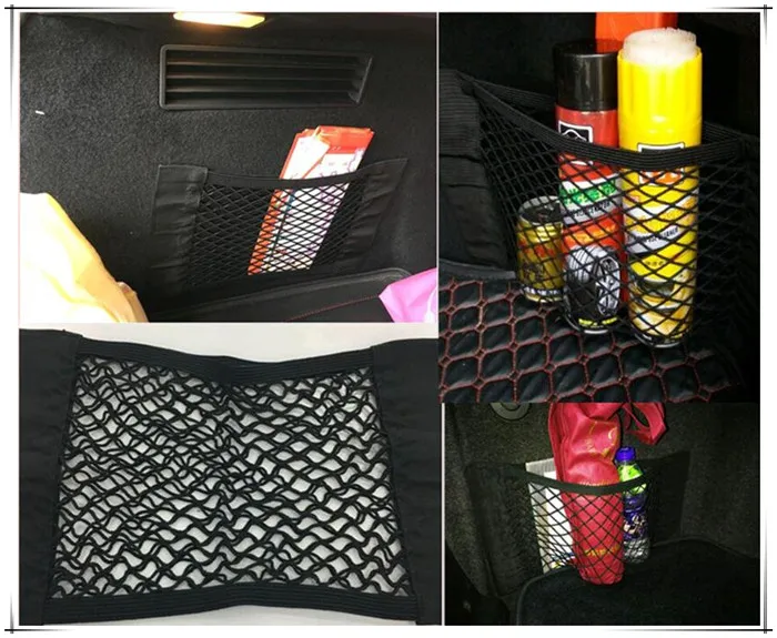 

New Style Car Styling Trunk Nylon Rope Net Luggage Net with Backing For MG 3 6 ZS 2017 ZR Saab 9-2X 9-3 E 9-5 9-7X Accessories