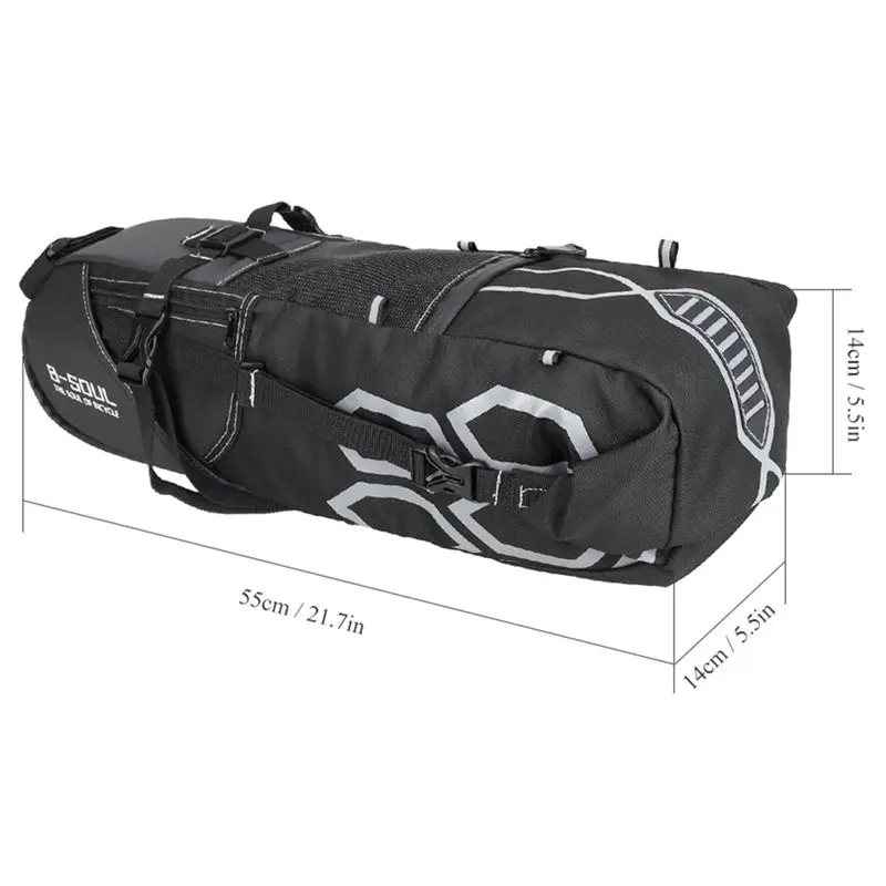 Top B-SOUL 10L Bike Bag Bike Rear Seat Bag Bicycle Tool Storage Pouch Cycling Saddle Tail Packs Bike Storage Bag for casco ciclism 2