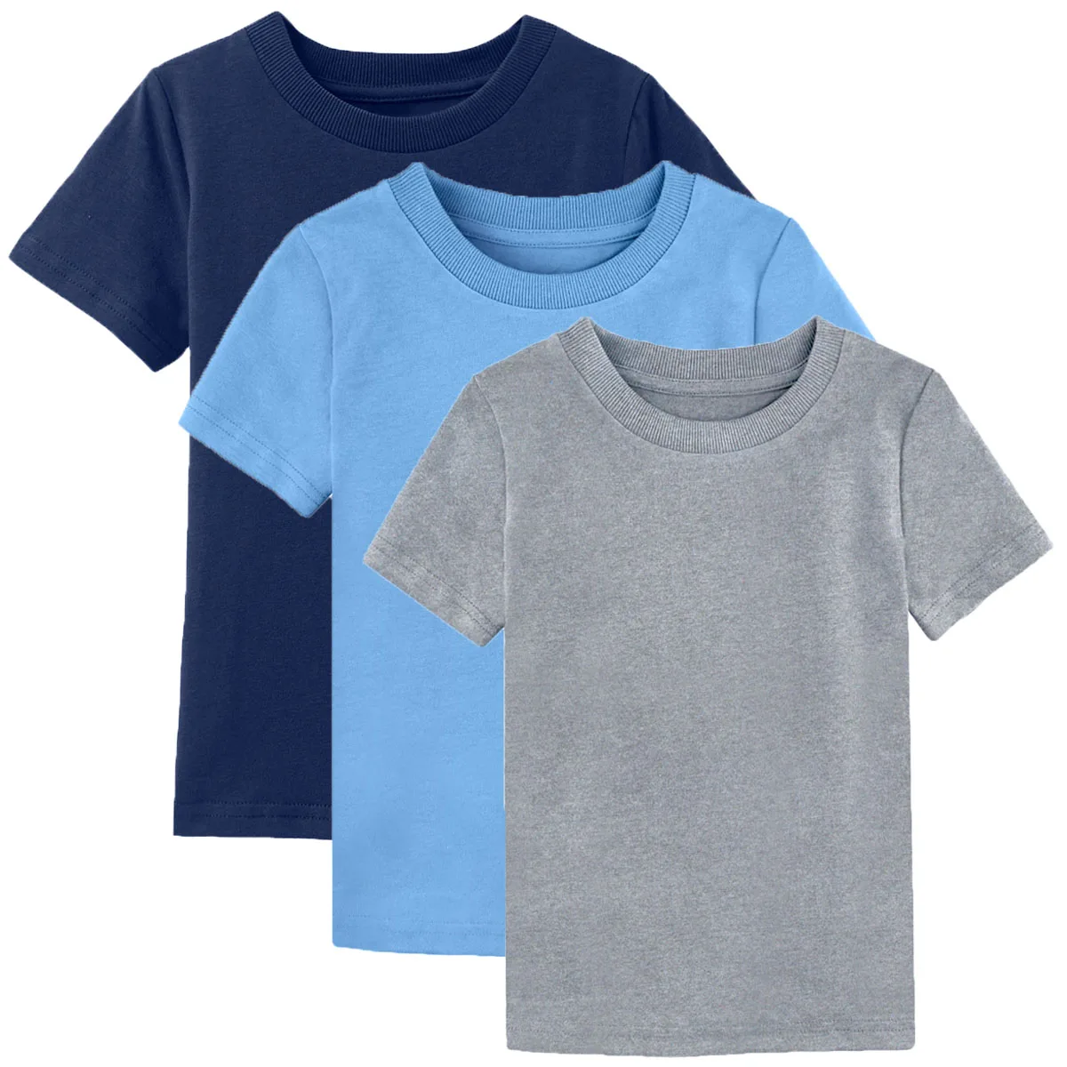 Детская футболка для мальчиков и девочек, Простые Топы для малышей, плотные Удобные Хлопковые футболки для малышей, 3 предмета, 4 предмета, 5 шт - Цвет: 8