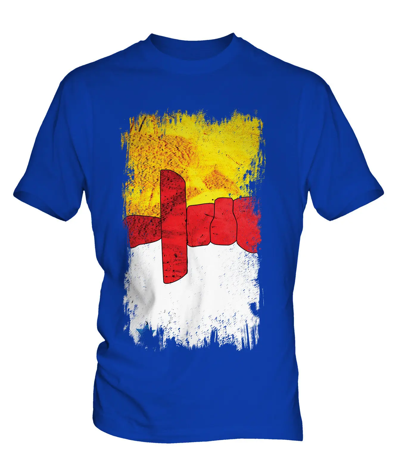 NUNAVUT GRUNGE FLAG MENS T-SHIRT TEE TOP GIFT SHIRT CLOTHING JERSEY | Мужская одежда