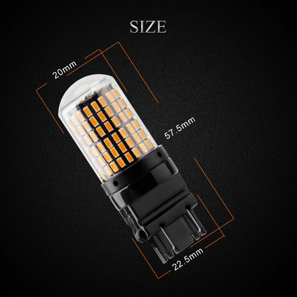 YM E Bright 2 шт. 3157 P27/5 Вт Автомобильный светодиодный Canbus 3014 T25 без ошибок стоп сигнал 12