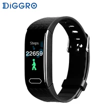 Diggro DB08 умный Спортивный Браслет фитнес-трекер монитор сердечного ритма шагомер вызов Сообщение Водонепроницаемый для Android IOS