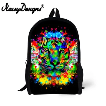 

Fashion 16inch Children School Bag Cool Kids Animal Printed Animal Schoolbag Teenager Boys Go Travel Bag