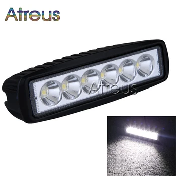 

Atreus 6Inch 18W 6x3W Car LED Work Light Bar 12V Spot Flood Waterproof For Offroad Boat Tractor Truck 4x4 ATV car accessories