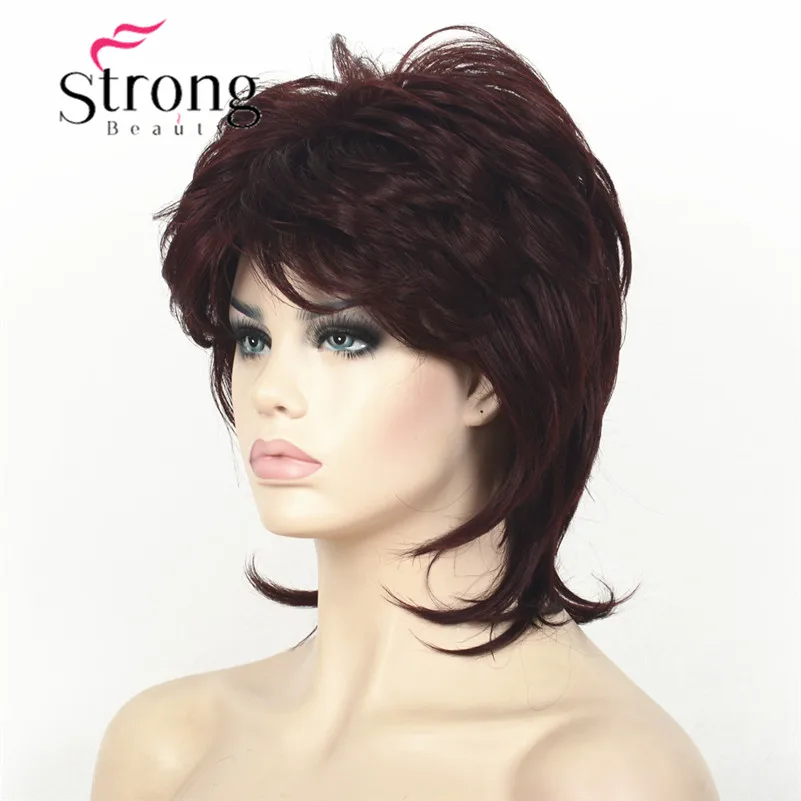 L-1943A #99T Deep wine Burgundy women's wig (5)