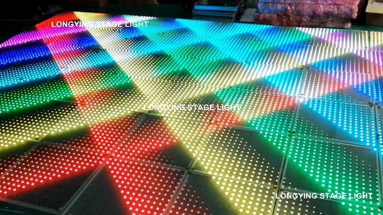 Танцевальные панели 15X15 RGB светодиодный танцевальный пол для свадебной вечеринки
