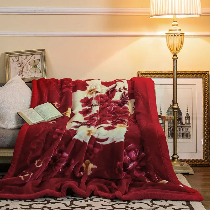 Роскошные многофункциональные толстые одеяла 200x230 см с двойным лицом, плотная клетчатая ткань, теплая простынь, зимний диван - Цвет: 012