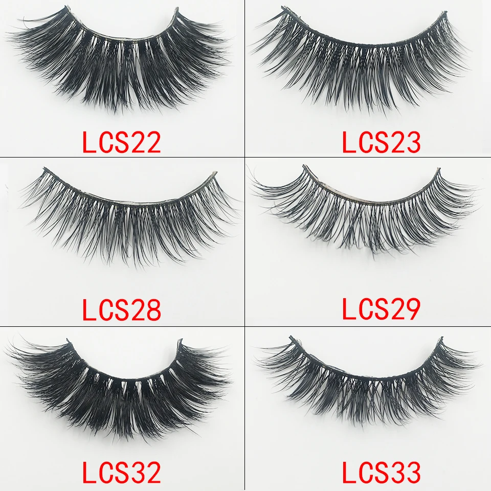 

YAQIMEIER 1Pairs Natural False Eyelashes Fake Lashes Long Makeup 3D Mink Lashes Extension Eyelash Mink Eyelashes for Beauty