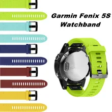 Sport Silicone Watchband With Quick Fit Wrist Band For Garmin Fenix5S Remove Bracelet For Garmin Fenix 5S 20mm Width Strap