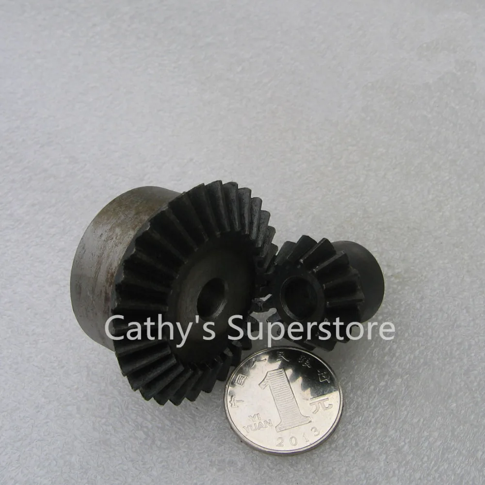 1Set Metal Bevel Gears 1.5//2Mod 1:2 1:3 15T//45T 15T//30T Paring Bore 8mm 90°