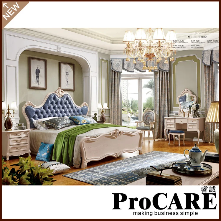 buy European King size Bed Luxury Leather Bed 2017 Hot Furniture