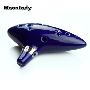 

The Legend of Zelda Ocarina 12 Holes Alto C Music Instrument Colorful Bright Glaze Pottery Ocarina Woodwind Instrument