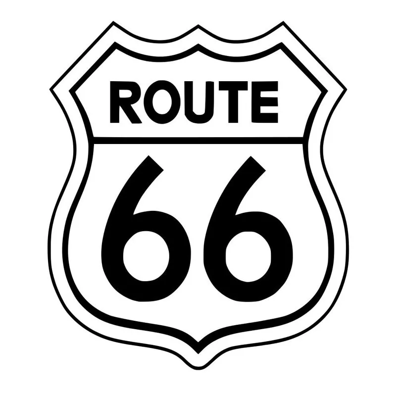 13 9*16 см ROUTE 66 виниловые наклейки стикер Fender для автомобиля внешние боковые