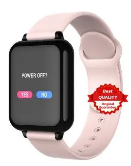 B57 женские Смарт-часы, спортивные часы для мужчин, Mp3 смарт-браслет, умный Браслет, фитнес-трекер для ios, android, умные часы - Цвет: pink B
