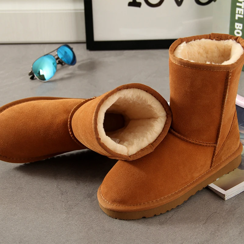 Begocool; женские зимние ботинки из натуральной воловьей кожи; теплые зимние ботинки в австралийском стиле; женская обувь; недорогие ботинки для девочек
