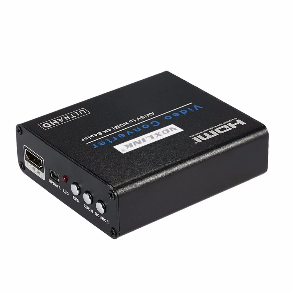 1080 P HD Video Converter 4 К * 2 HDMI AV CVBS RCA аудио видео скейлер конвертера для HDTV PS проектор|hd