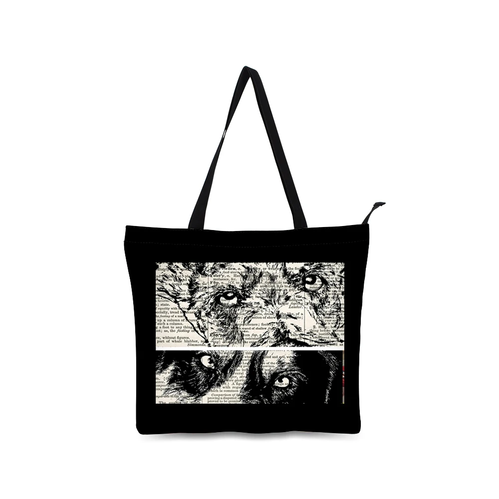 black canvas beach bag