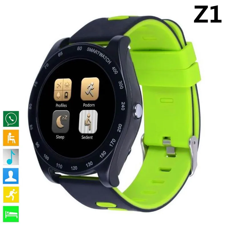 Z1 Смарт часы с Камера Bluetooth Smartwatch sim карта TF наручные для телефона Android Носимых