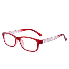 Полимерные линзы, квадратные очки для чтения для пожилых людей, Ультралегкая оправа из поликарбоната, лупа, очки, черная/красная/синяя/фиолетовая оправа+ от 1,0 до+ 4,0