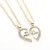 Hot 2 pcs unisex mulheres homens melhor amigo cora o prata ouro 2 conjunto colar de.jpg 50x50