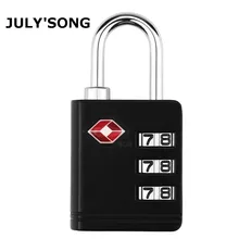 TSA JULY'S SONG 3 Digit Code Combination Zinc Alloy Padlock Mini Safe Resettable Travel Luggage Suitcase Code Locks TSA JULY'S SONG 3 Digit Code Combination Zinc Alloy Padlock Mini Safe Resettable Travel Luggage Suitcase Code Locks