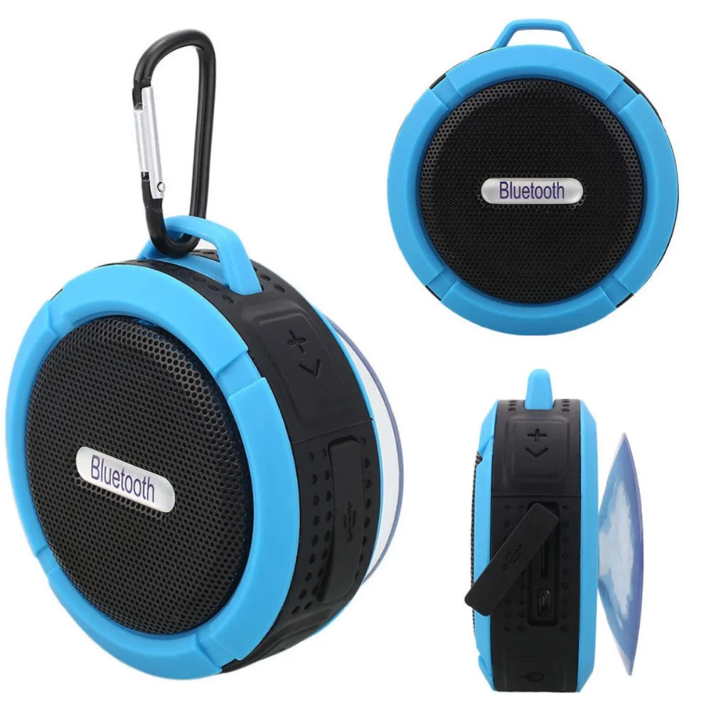 Беспроводной автомобильный Bluetooth HandsfreeSpeaker мини супер бас музыкального MP3-плеер микрофон всасывающий автомобиль/Ванная комната Душ Универсальный