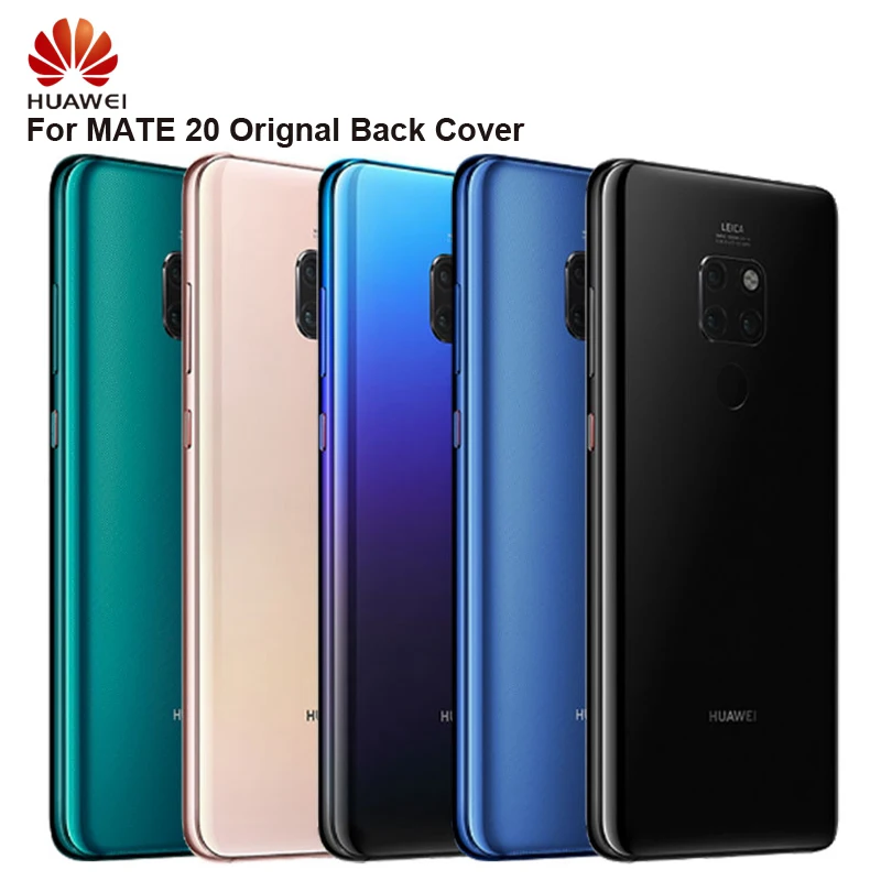 

Huawei Original Battery Glass Back Cover Door For Huawei Mate 20 Mate20 Door Rear Housing Back Cover Protective Phone Cases